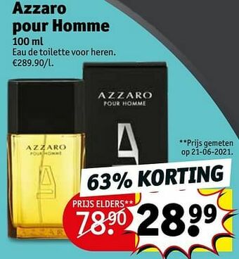Kruidvat Azzaro pour homme edt aanbieding