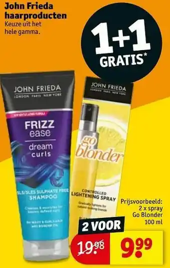 Kruidvat Spray go blonder aanbieding