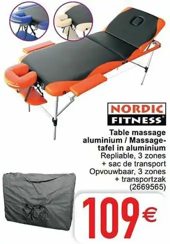 Cora Table massage aluminium - massagetafel in aluminium aanbieding