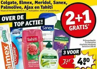 Kruidvat Palmolive vloeibare handzeep sensitive aanbieding