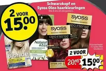 Kruidvat Syoss oleo goudbruin aanbieding