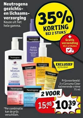Kruidvat Curcuma clear kalmerende crème aanbieding