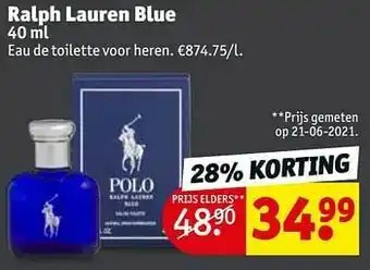 Kruidvat Ralph lauren blue edt aanbieding