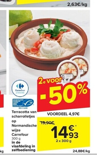 Carrefour Terracotta van scharrolletjes op normandische wijze carrefour aanbieding