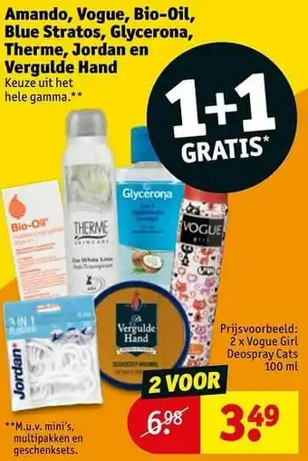 Kruidvat Vogue girl deospray cats aanbieding
