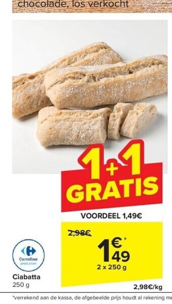 Carrefour Ciabatta aanbieding