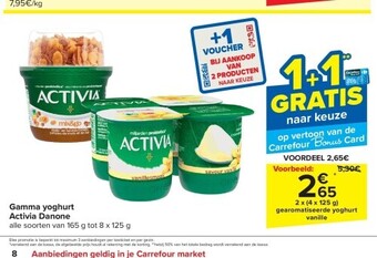 Carrefour Gamma yoghurt activia danone aanbieding