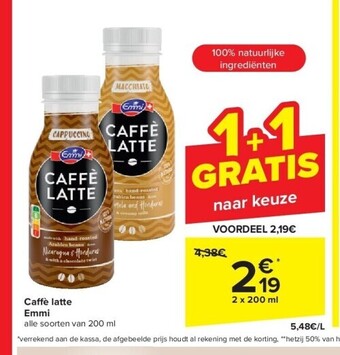Carrefour Ca è latte emmi aanbieding