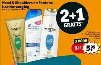 Kruidvat Pantene shampoo classic clean aanbieding
