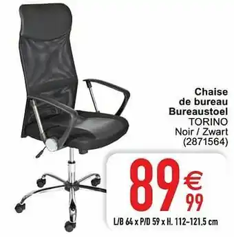 Cora Chaise de bureau bureaustoel torino aanbieding