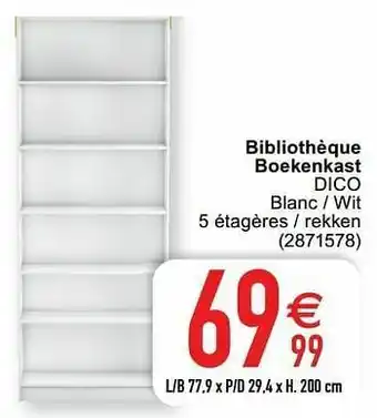 Bibliothèque boekenkast dico
