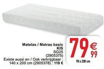 Cora Matelas - matras basic kis sg25 aanbieding