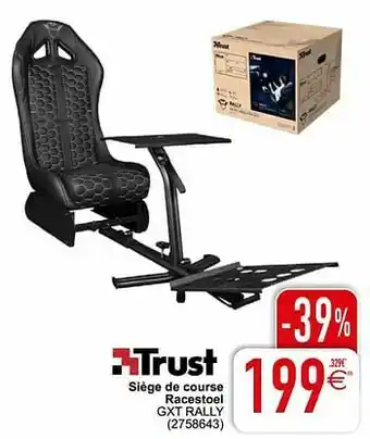 Cora Trust siège de course racestoel gxt rally aanbieding