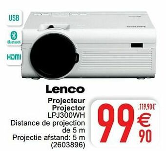 Cora Lenco projecteur projector lpj300wh aanbieding
