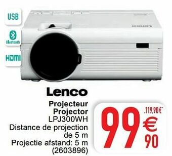 Cora Lenco projecteur projector lpj300wh aanbieding