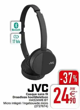 Cora Jvc casque sans fil draadloze hoofdtelefoon has24wb bt aanbieding