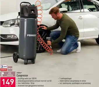 ALDI Ferrex Compressor 1500W aanbieding