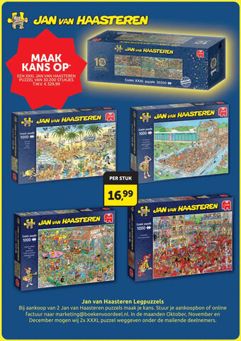 Boekenvoordeel Jan van Haasteren Legpuzzels aanbieding