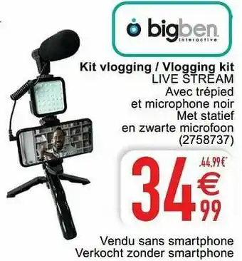 Cora Kit vlogging - vlogging kit live stream aanbieding