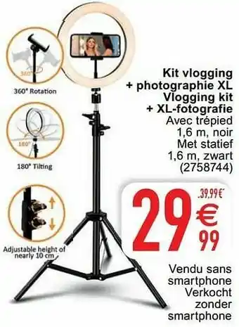 Cora Bigben kit vlogging + photographie xl vlogging kit + xl-fotografie aanbieding