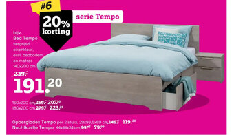 Leen Bakker Bed Tempo aanbieding