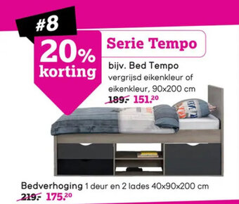 Leen Bakker Bed Tempo aanbieding