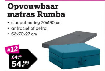 Opvouwbaar matras Rumba