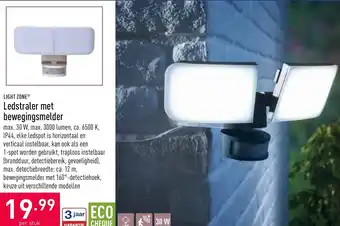 ALDI Light zone Ledstraler met bewegingsmelder 30W aanbieding