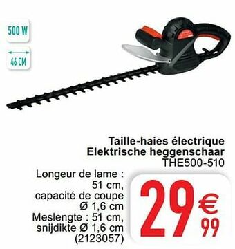 Cora Elem taille-haies électrique elektrische heggenschaar the500-510 aanbieding