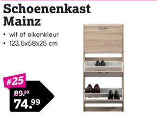 Leen Bakker Schoenenkast Mainz aanbieding
