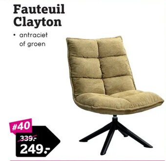 Leen Bakker Fauteuil Clayton aanbieding