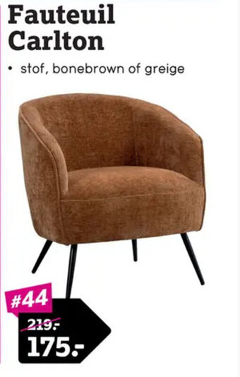 Leen Bakker Fauteuil Carlton aanbieding