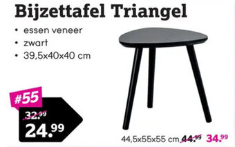 Leen Bakker Bijzettafel Triangel aanbieding