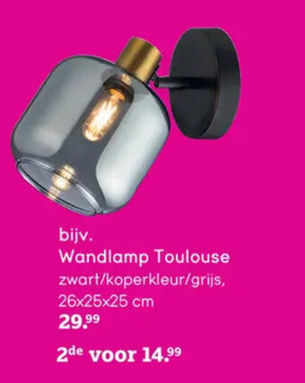 Leen Bakker Wandlamp Toulouse aanbieding