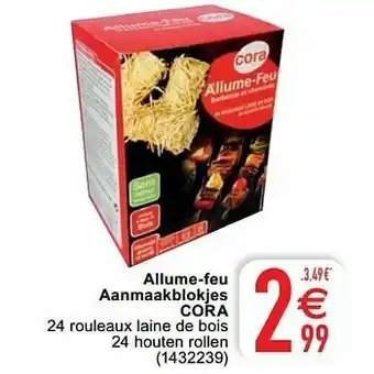 Cora Allume-feu aanmaakblokjes cora aanbieding