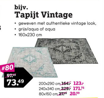 Leen Bakker Tapijt Vintage aanbieding