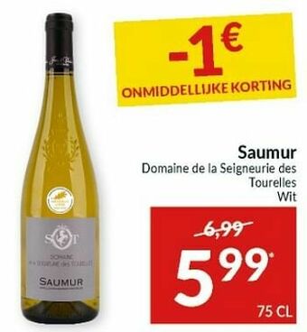 Intermarché Saumur domaine de la seigneurie des tourelles wit aanbieding