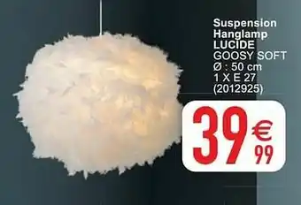 Cora Suspension hanglamp lucide goosy soft aanbieding