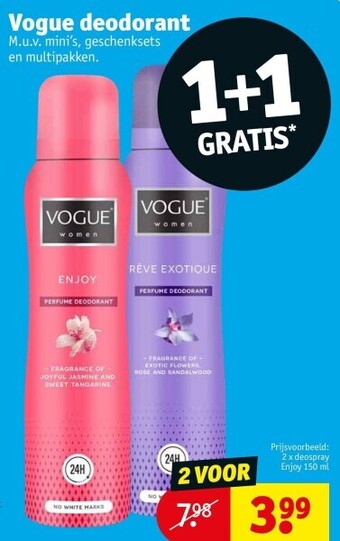 Kruidvat Vogue deodorant aanbieding