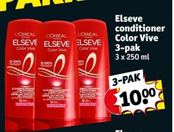 Kruidvat Elseve conditioner color vive 3 x 250ml aanbieding