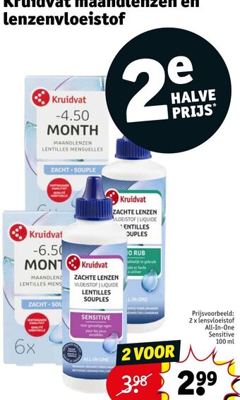 Kruidvat Kruidvat maandlenzen en lenzenvloeistof aanbieding