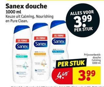 Kruidvat Sanex douche 1000ML aanbieding