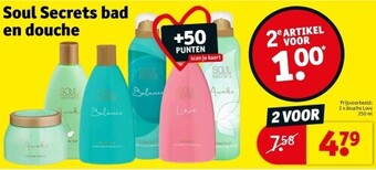 Kruidvat Soul secrets bad en douche aanbieding