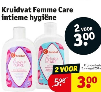 Kruidvat Kruidvat femme care intieme hygiëne aanbieding