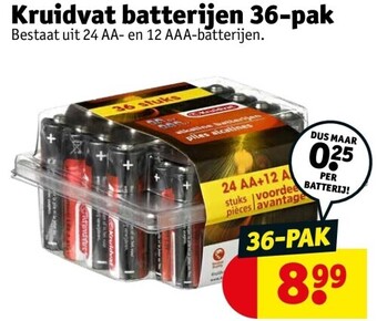 Kruidvat Kruidvat batterijen 36-pak aanbieding