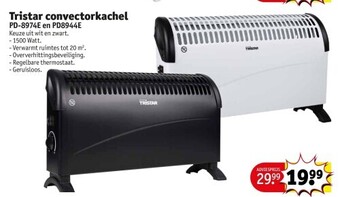 Tristar convectorkachel PD-8974E en PD8944E