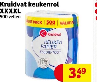 Kruidvat Kruidvat keukenrol xxxxl 500vellen aanbieding