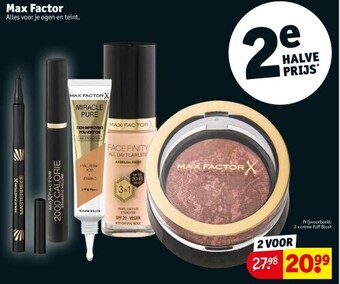 Kruidvat Max factor aanbieding
