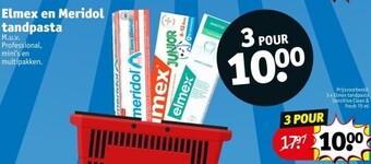 Kruidvat Elmex en meridol tandpasta aanbieding