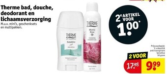 Kruidvat Therme bad, douche, deodorant en lichaamsverzorging aanbieding
